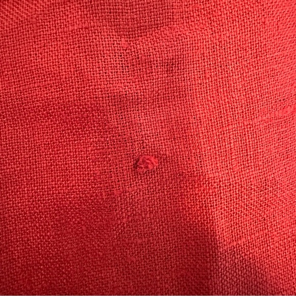 Jaeger London Vintage Linen Sleeveless Burnt Orange Shift Dress Size UK 10 US 8 - Picture 10 of 12